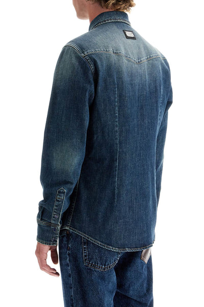 denim stretch shirt for men G5JC8D G8GW9 VARIANTE ABBINATA