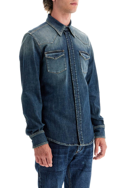 denim stretch shirt for men G5JC8D G8GW9 VARIANTE ABBINATA