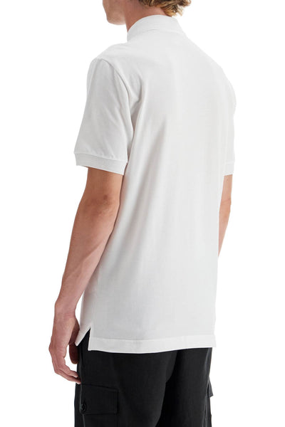 slim fit polo shirt with embroidery G8LZ1Z G7WUR BIANCO OTTICO