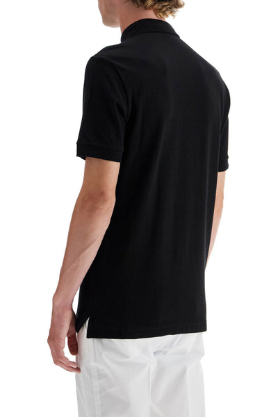 slim fit polo shirt with embroidery G8LZ1Z G7WUR NERO