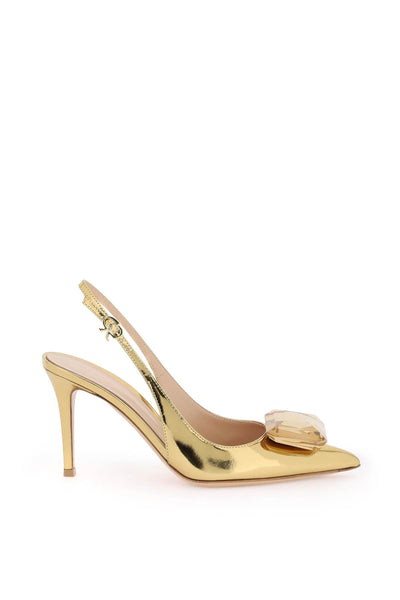 Gianvito rossi jaipur slingback pumps G95322 85RIC MET MEKONG