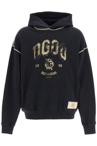 oversized hoodie with hood and logo print G9AJAT G7NQC NERO