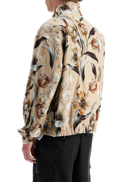 reversible floral print jacket G9AZDT FS6N5 TULIPANI FDO BEIGE