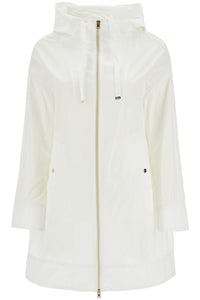 white waterproof 3/4 sleeve parka techn taffeta GC000444D 12483 BIANCO | Italystation.com