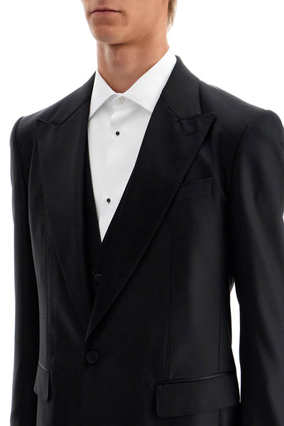 wool and silk tuxedo suit GK18BT FU269 NERO