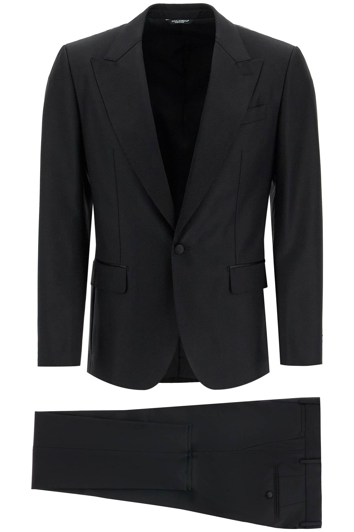 wool and silk tuxedo suit GK18BT FU269 NERO