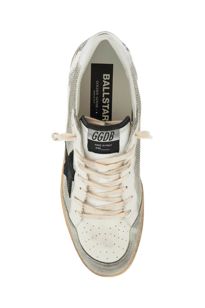 leather and canvas sneakers GMF00117 F003215 LIGHT SILVER/BLACK/WHITE/SILVER