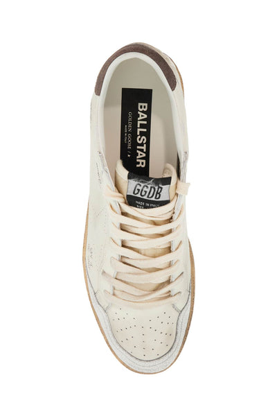 leather ball star sneakers in GMF00243 F006195 WHITE/CINDER