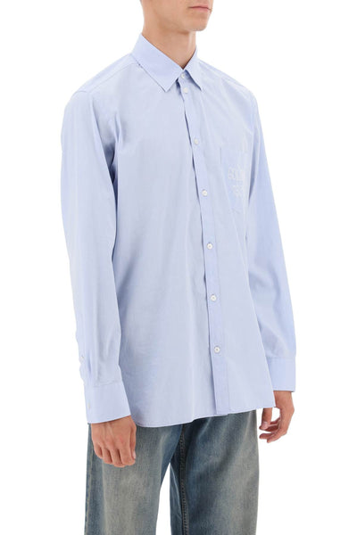 alvise shirt with embroidered pocket GMP00246 P001214 LIGHT TEMPEST