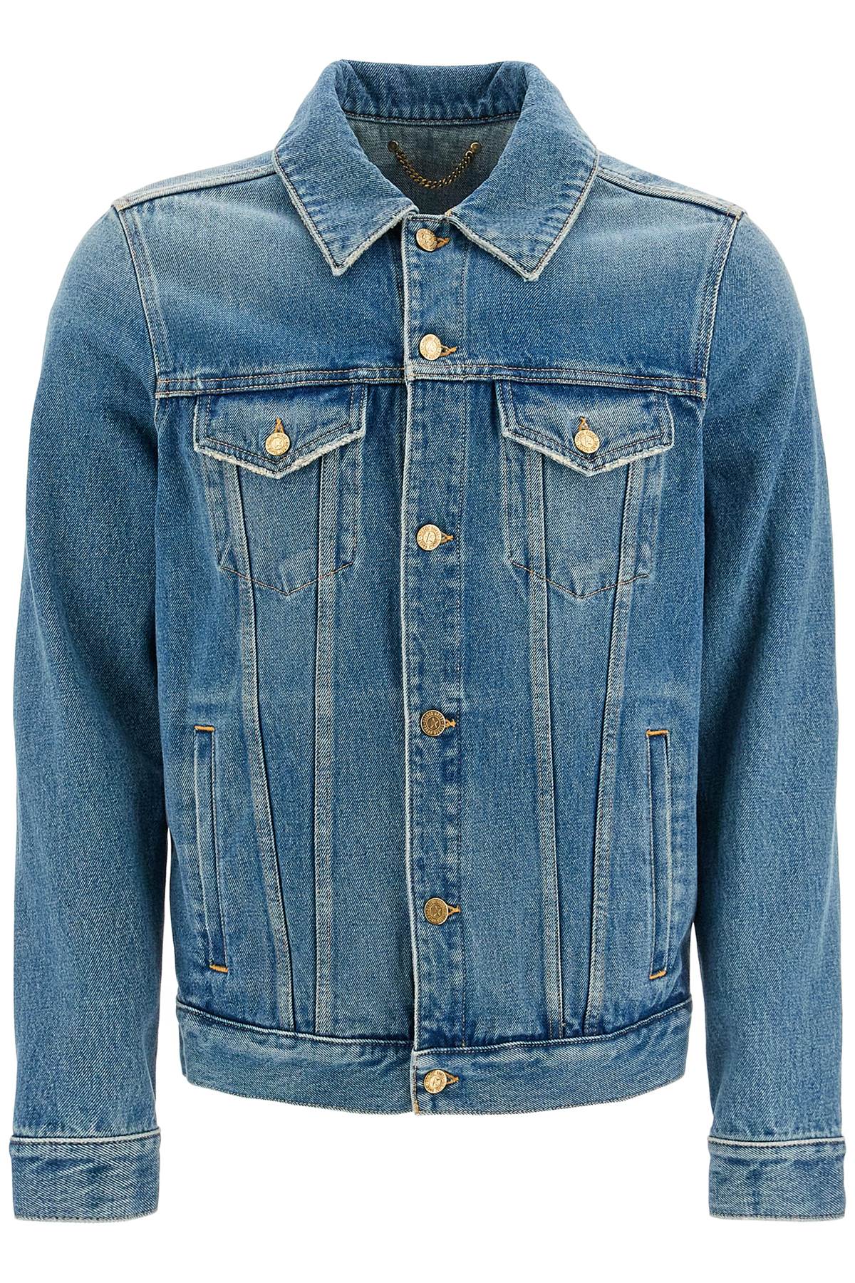 regular denim jacket for men or GMP00284 P000621 BLUE