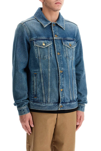 regular denim jacket for men or GMP00284 P000621 BLUE