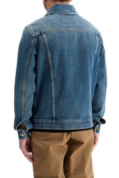 regular denim jacket for men or GMP00284 P000621 BLUE