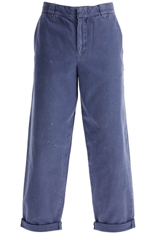 's workwear chino skate pants by GMP01190 P001683 BLUE