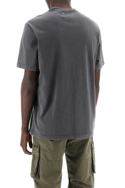 distressed logo regular t-shirt GMP01220 P000671 ANTHRACITE