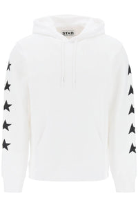 Golden goose star-print hoodie GMP01224 P000534 VINTAGE WHITE BLACK