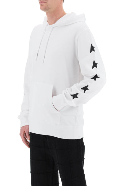 Golden goose star-print hoodie GMP01224 P000534 VINTAGE WHITE BLACK