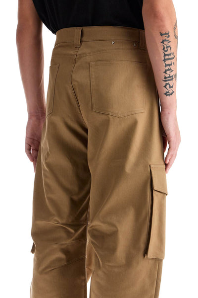 twill cargo pants in italian GMP01868 P001558 KHAKI BEIGE