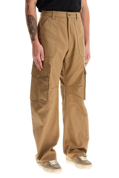 twill cargo pants in italian GMP01868 P001558 KHAKI BEIGE