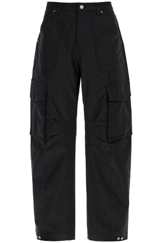 twill cargo pants in italian GMP01868 P001558 BLACK