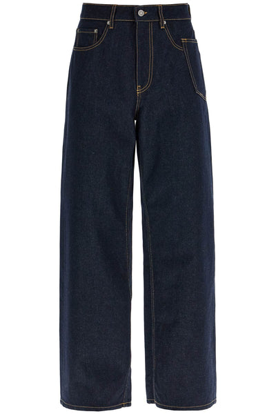 wide one-washed jeans GMP01943 P001681 DARK BLUE