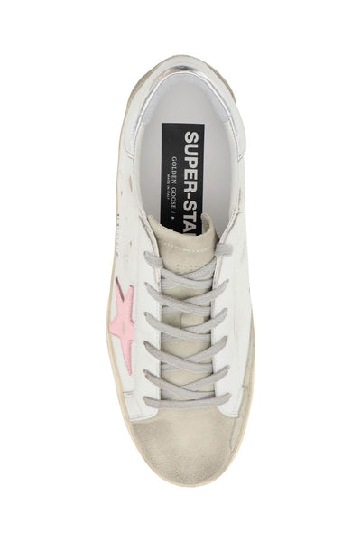 "classic leather super-star sneakers GWF00102 F002435 WHITE/ICE/ORCHID PINK/SILVER