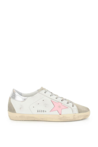 "classic leather super-star sneakers GWF00102 F002435 WHITE/ICE/ORCHID PINK/SILVER