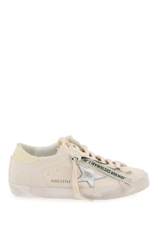 super-star canvas and leather sneakers GWF00103 F005367 WHITE CREAM SILVER GOLD GRAY DAWN LIGHT YELLOW