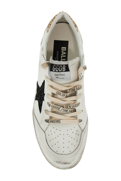 leather ball star sneakers in GWF00117 F006118 WHITE/BLACK/GOLD/ICE