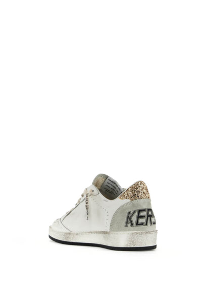 leather ball star sneakers in GWF00117 F006118 WHITE/BLACK/GOLD/ICE