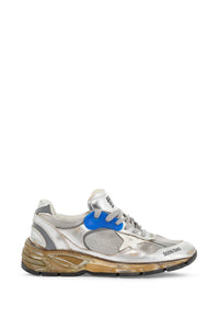 mesh and laminated leather dad-star sneakers. GWF00199 F001211 SILVER/WHITE