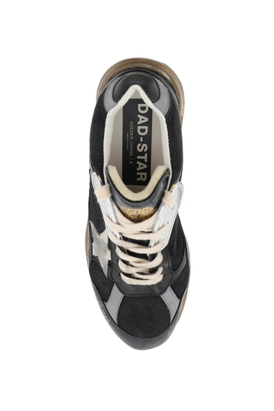 dad-star sneakers in mesh and nappa leather GWF00199 F003270 BLACK/SILVER/ICE