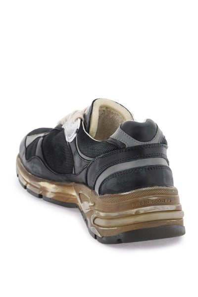 dad-star sneakers in mesh and nappa leather GWF00199 F003270 BLACK/SILVER/ICE