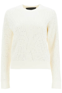 crewneck pullover with GWP00836 P001478 NATURAL WHITE