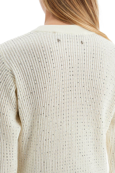 crewneck pullover with GWP00836 P001478 NATURAL WHITE