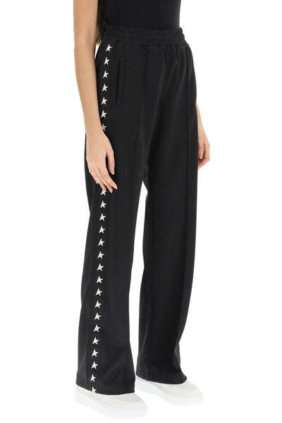 dorotea track pants with star bands GWP00877 P000521 BLACK/WHITE