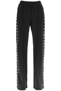 dorotea track pants with star bands GWP00877 P000521 BLACK/WHITE