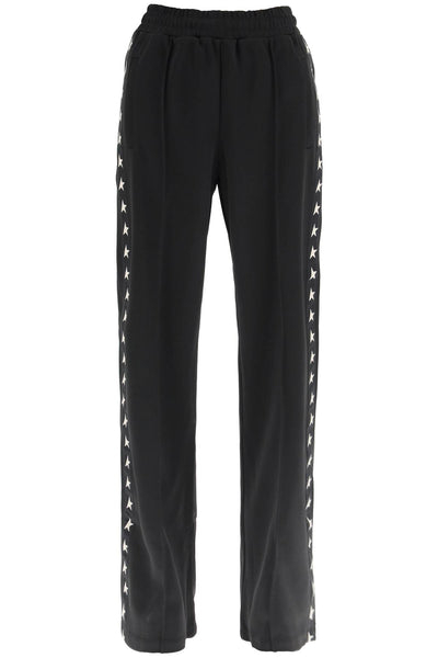 dorotea track pants with star bands GWP00877 P000521 BLACK/WHITE