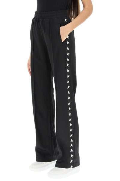 dorotea track pants with star bands GWP00877 P000521 BLACK/WHITE