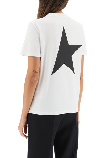 Golden goose big star t-shirt GWP01220 P000879 WHITE BLACK