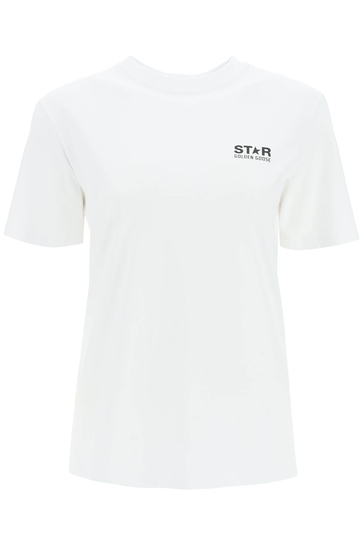 Golden goose big star t-shirt GWP01220 P000879 WHITE BLACK