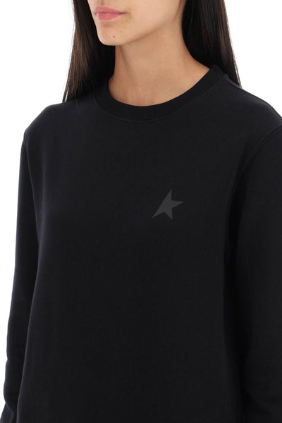 Golden goose 'athena' crew-neck sweatshirt GWP01223 P000525 BLACK