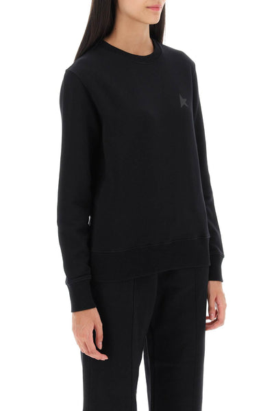 Golden goose 'athena' crew-neck sweatshirt GWP01223 P000525 BLACK