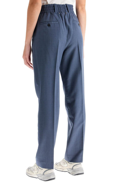 soft wool trousers for comfortable wear GWP01504 P001609 GRISALLIE