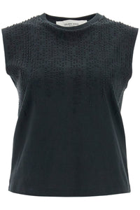 GOLDEN GOOSE sleeveless top with GWP02187 P001885 BLACK | Italystation.com - Shop Now at italystation.com