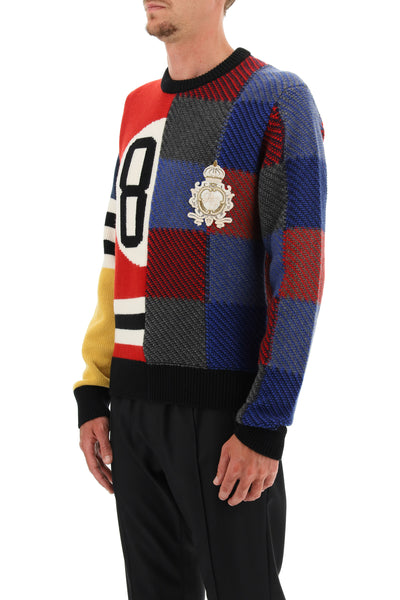 84 sweater in multicolor wool GXG41Z JBMW7 VARIANTE ABBINATA