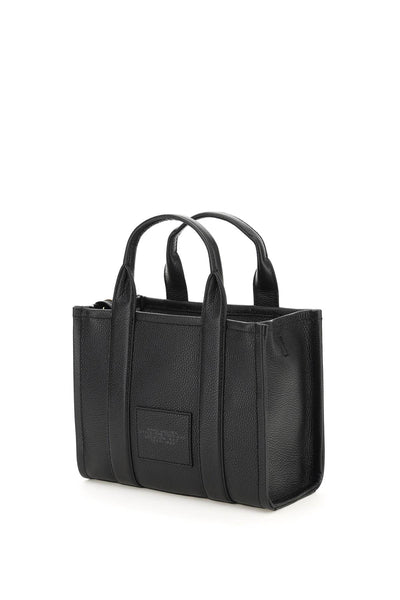 the leather small tote bag H009L01SP21 BLACK