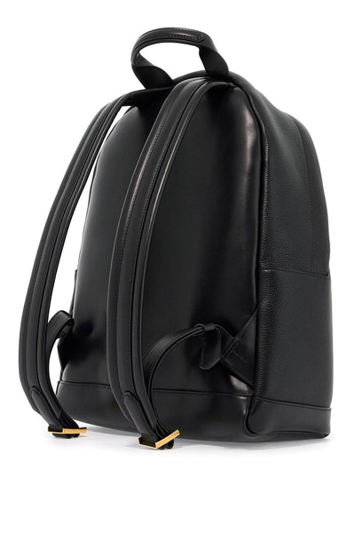 leather backpack H0397 LCL213G BLACK