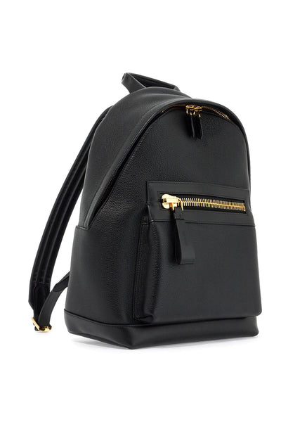 leather backpack H0397 LCL213G BLACK