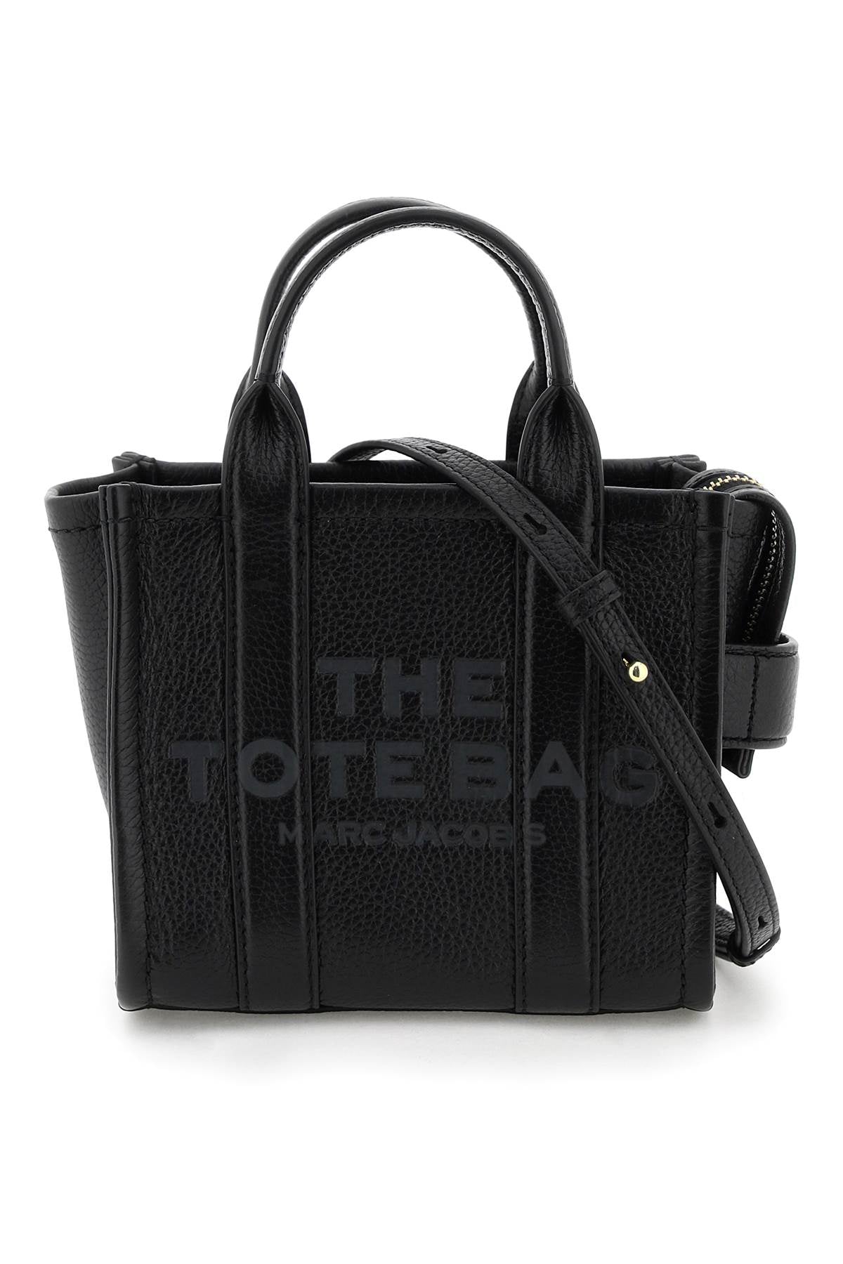 the leather mini tote bag H053L01RE22 BLACK