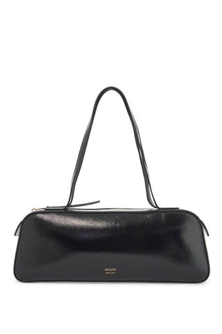 simona glossy leather shoulder bag H2040 877 BLACK